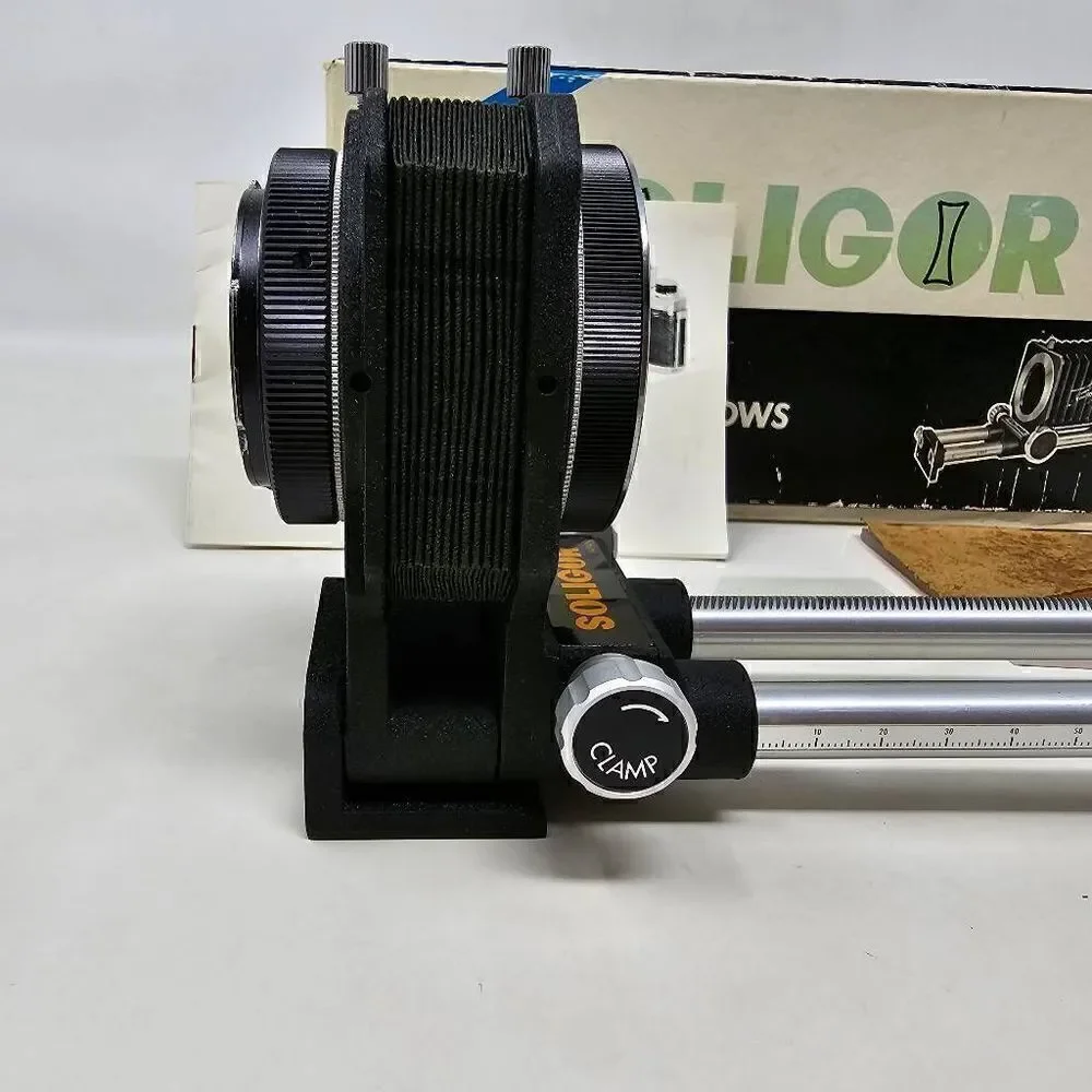 SOLIGOR FLEXOMATIC DOUBLE TRACK BELLOW EXTENSION UNIVERSAL T-2 MOUNT